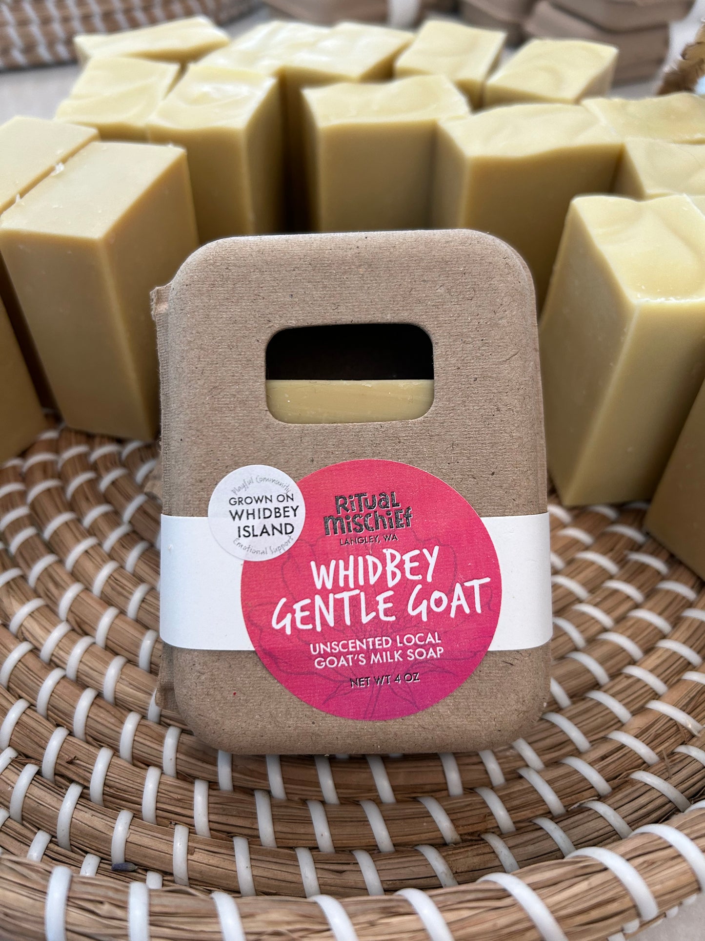 Whidbey Gentle Goat unscented goat's milk soap