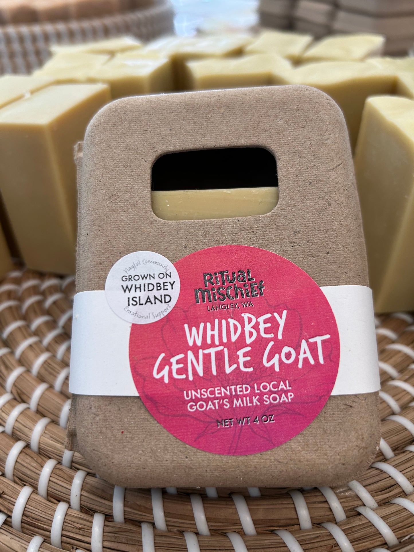 Whidbey Gentle Goat unscented goat's milk soap