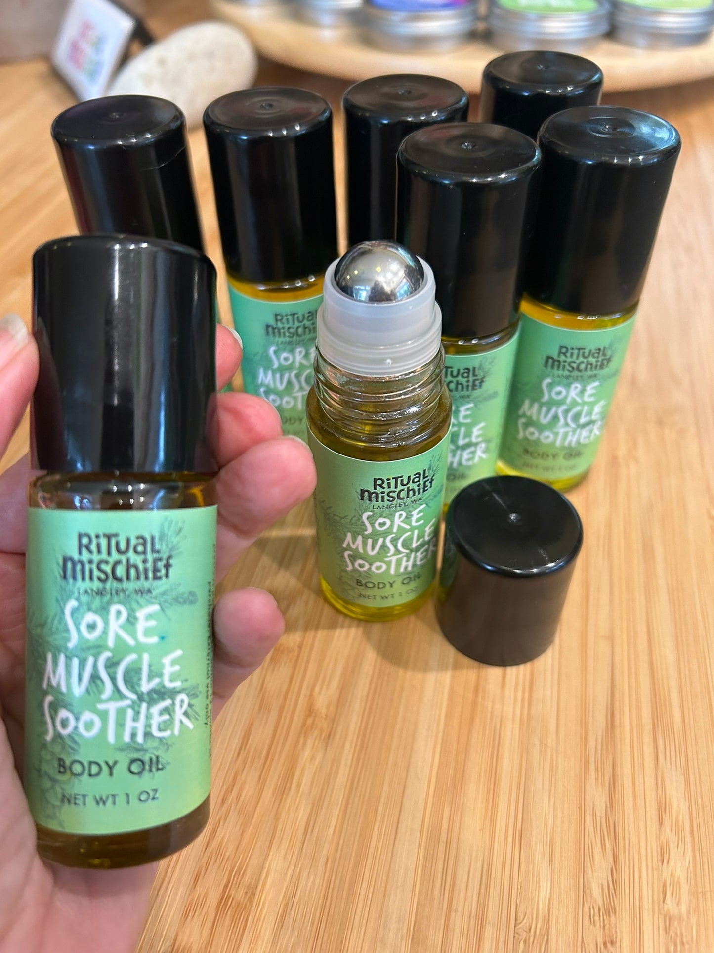 Sore Muscle Soother body oil