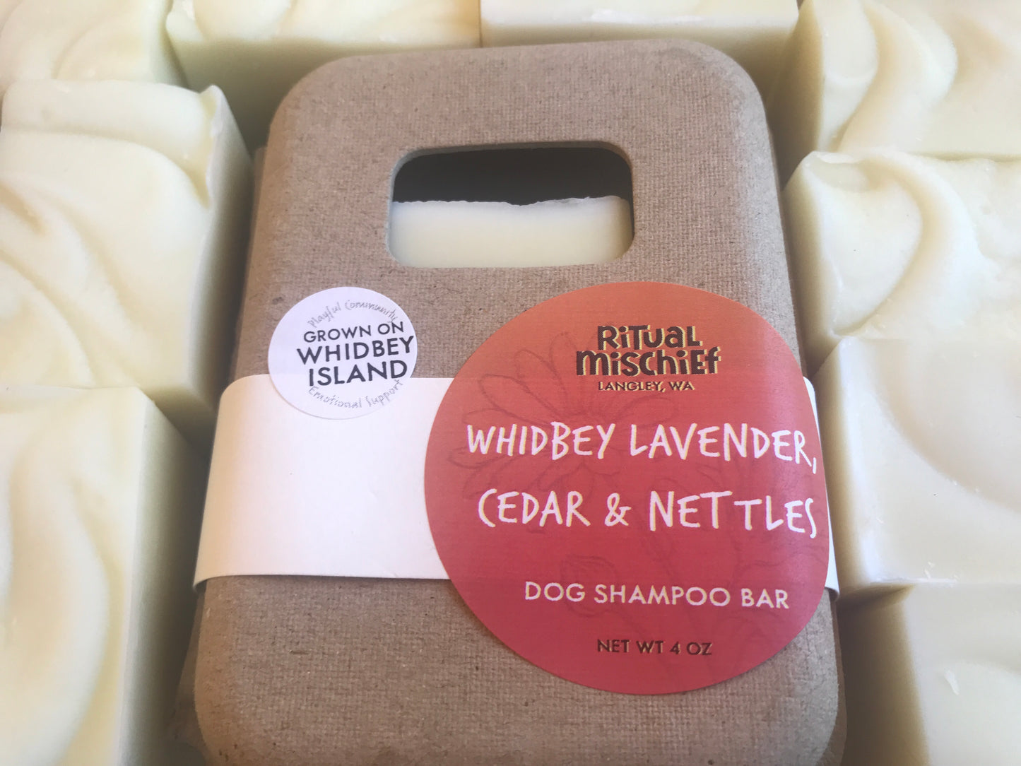 Whidbey Lavender, Nettles & Cedar Dog Shampoo Bar