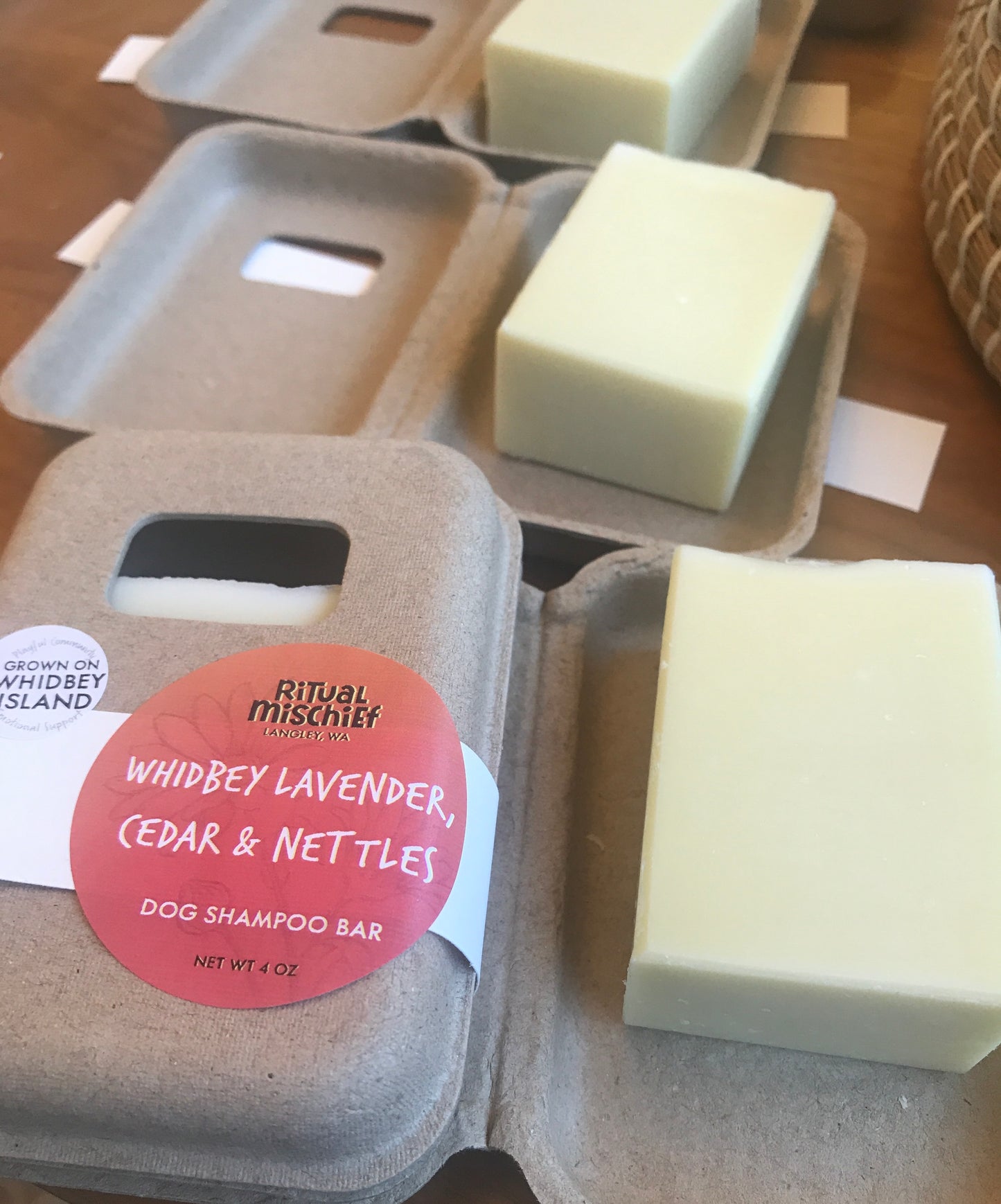 Whidbey Lavender, Nettles & Cedar Dog Shampoo Bar