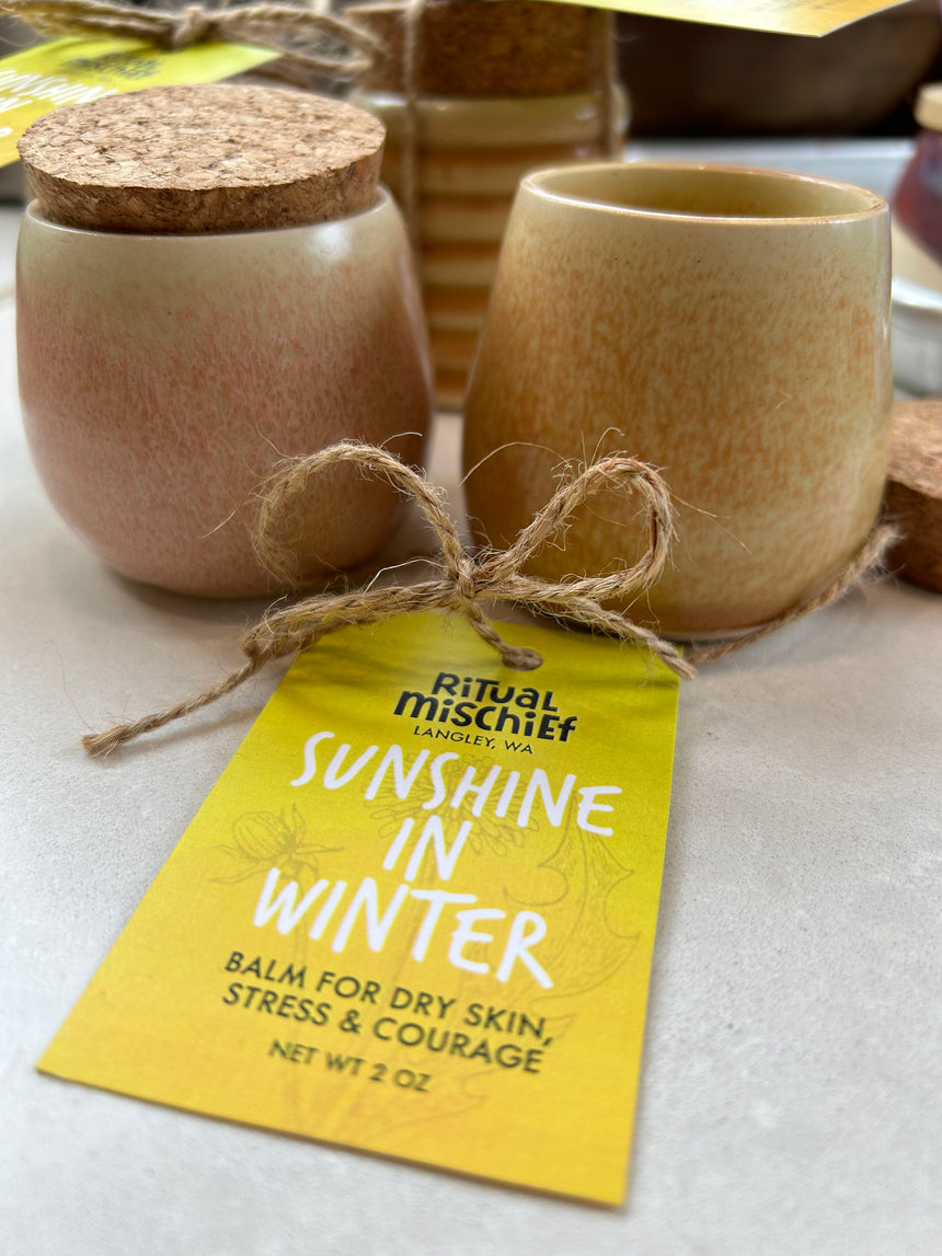Sunshine in Winter balm for dry skin, stress & courage