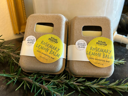 Rosemary Lemon Balm dog shampoo bar
