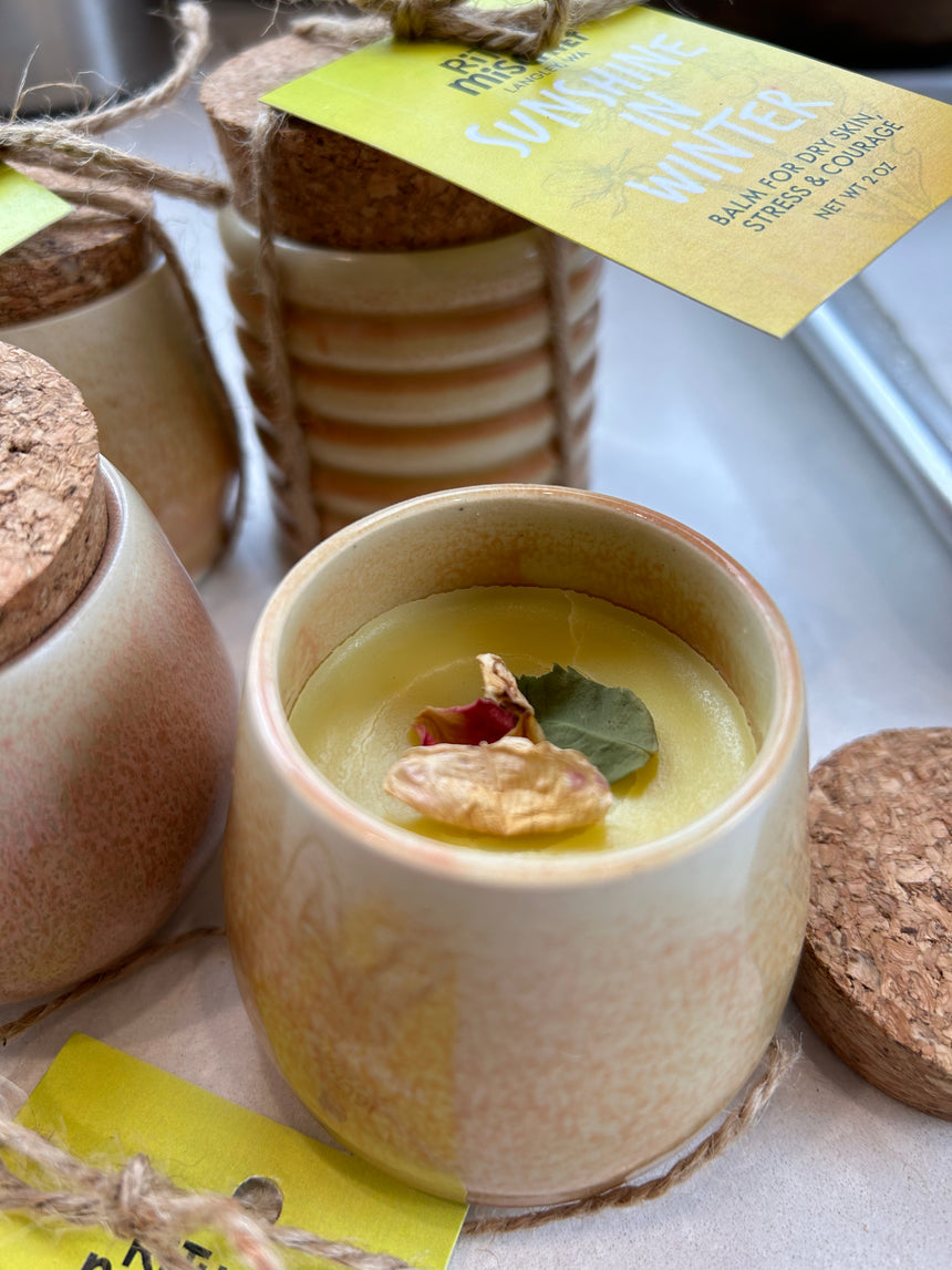 Sunshine in Winter balm for dry skin, stress & courage