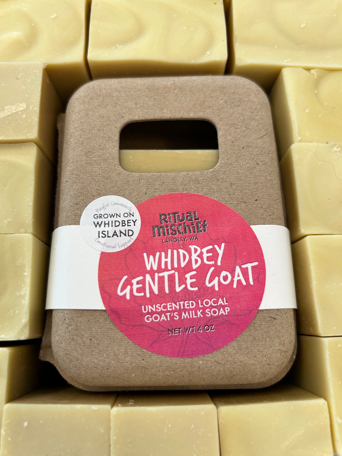 Whidbey Gentle Goat unscented goat's milk soap