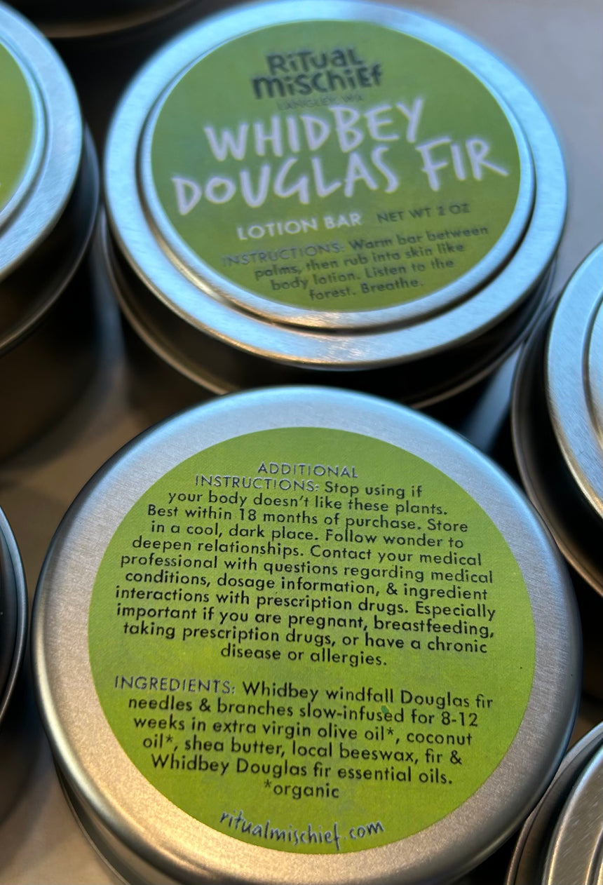 Whidbey Douglas Fir lotion bar
