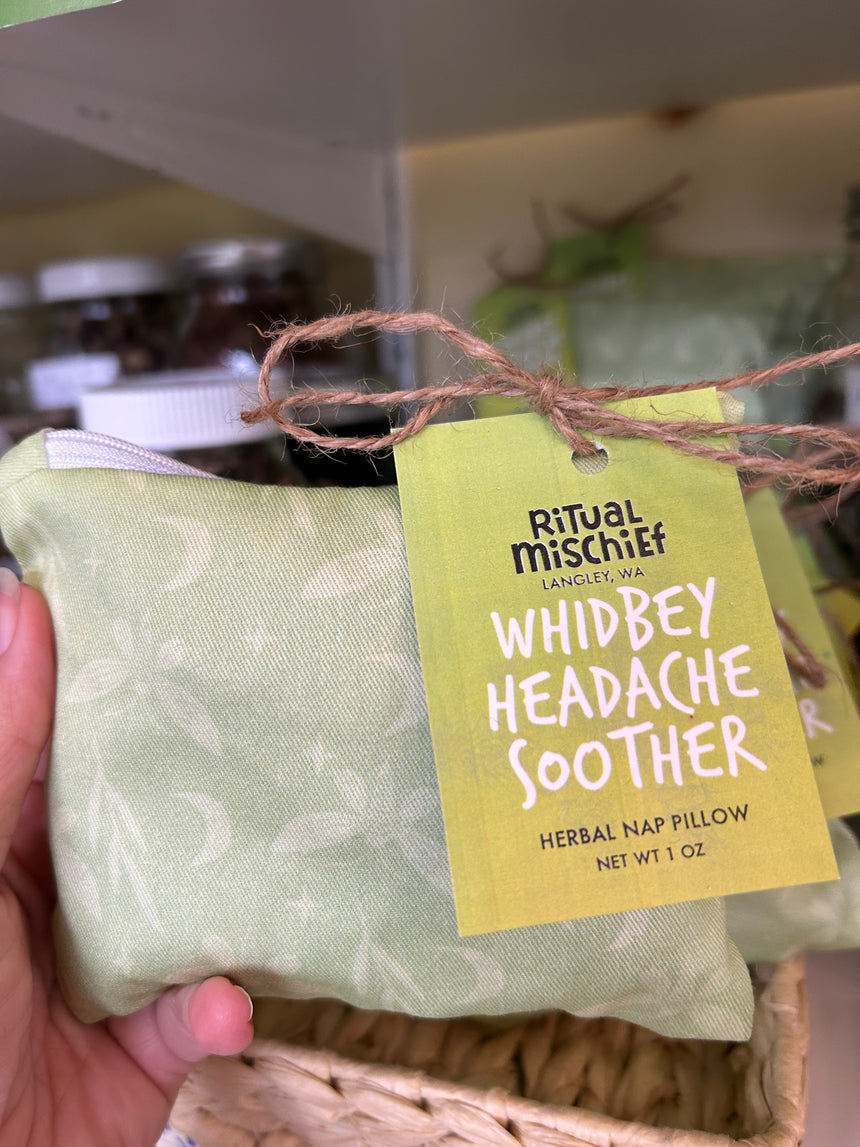 Whidbey Headache Soother herbal nap pillow