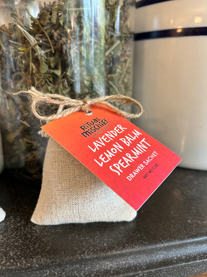 Lavender, Lemon Balm, & Spearmint drawer sachets