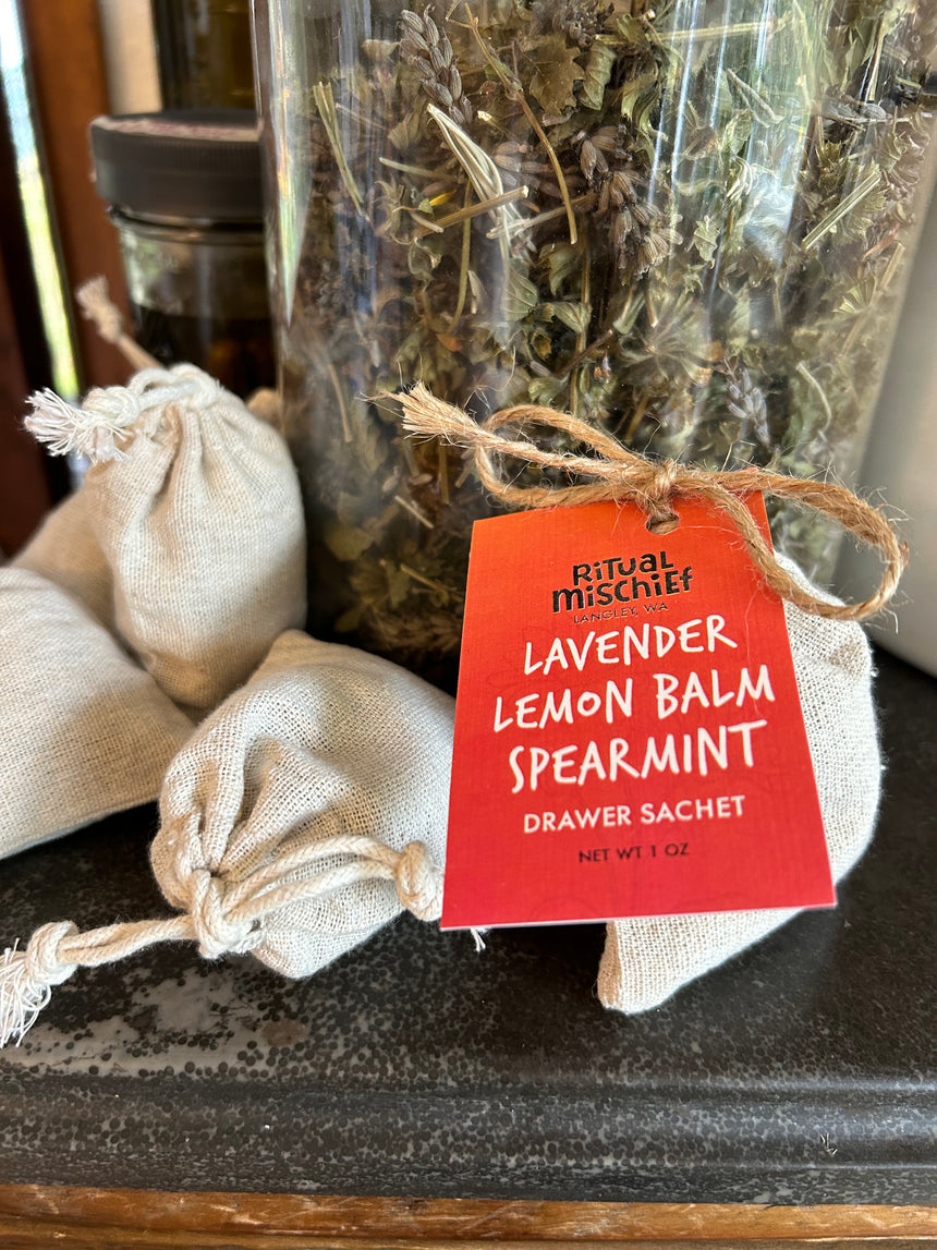 Lavender, Lemon Balm, & Spearmint drawer sachets