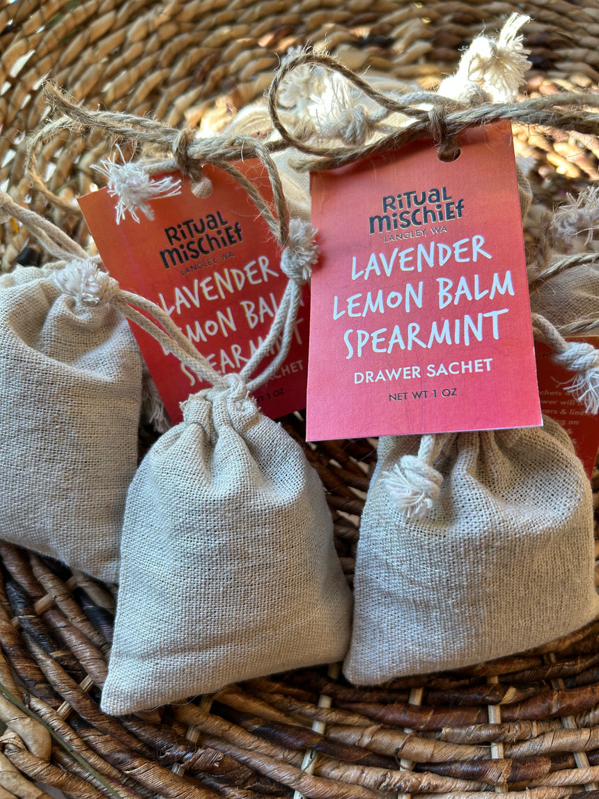 Lavender, Lemon Balm, & Spearmint drawer sachets