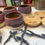 Rest Your Feet nighttime foot balm in handmade ceramic jar
