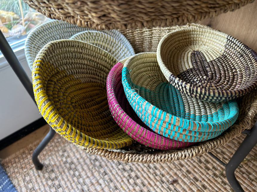 Handwoven baskets