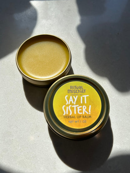 Say It Sister lip balm