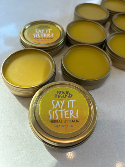 Say It Sister lip balm