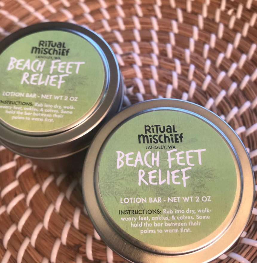 Whidbey Beach Feet Relief lotion bar