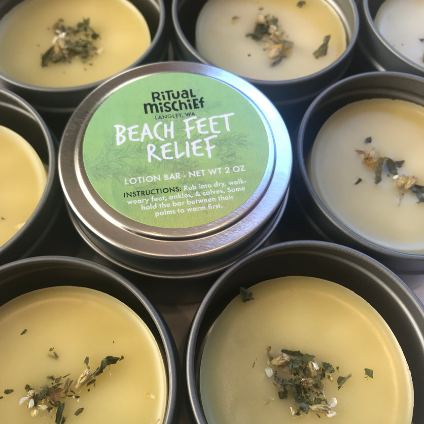 Whidbey Beach Feet Relief lotion bar