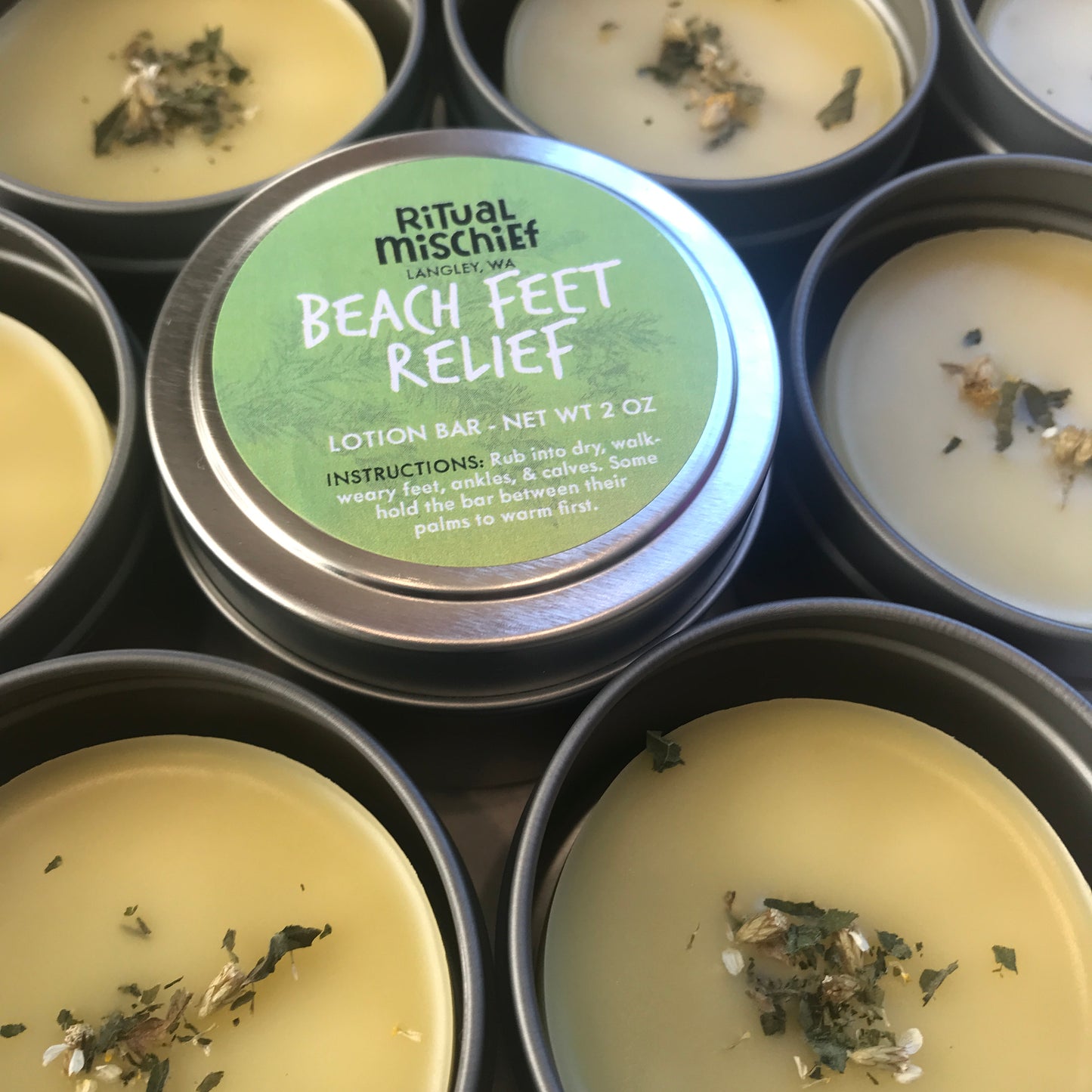 Whidbey Beach Feet Relief lotion bar