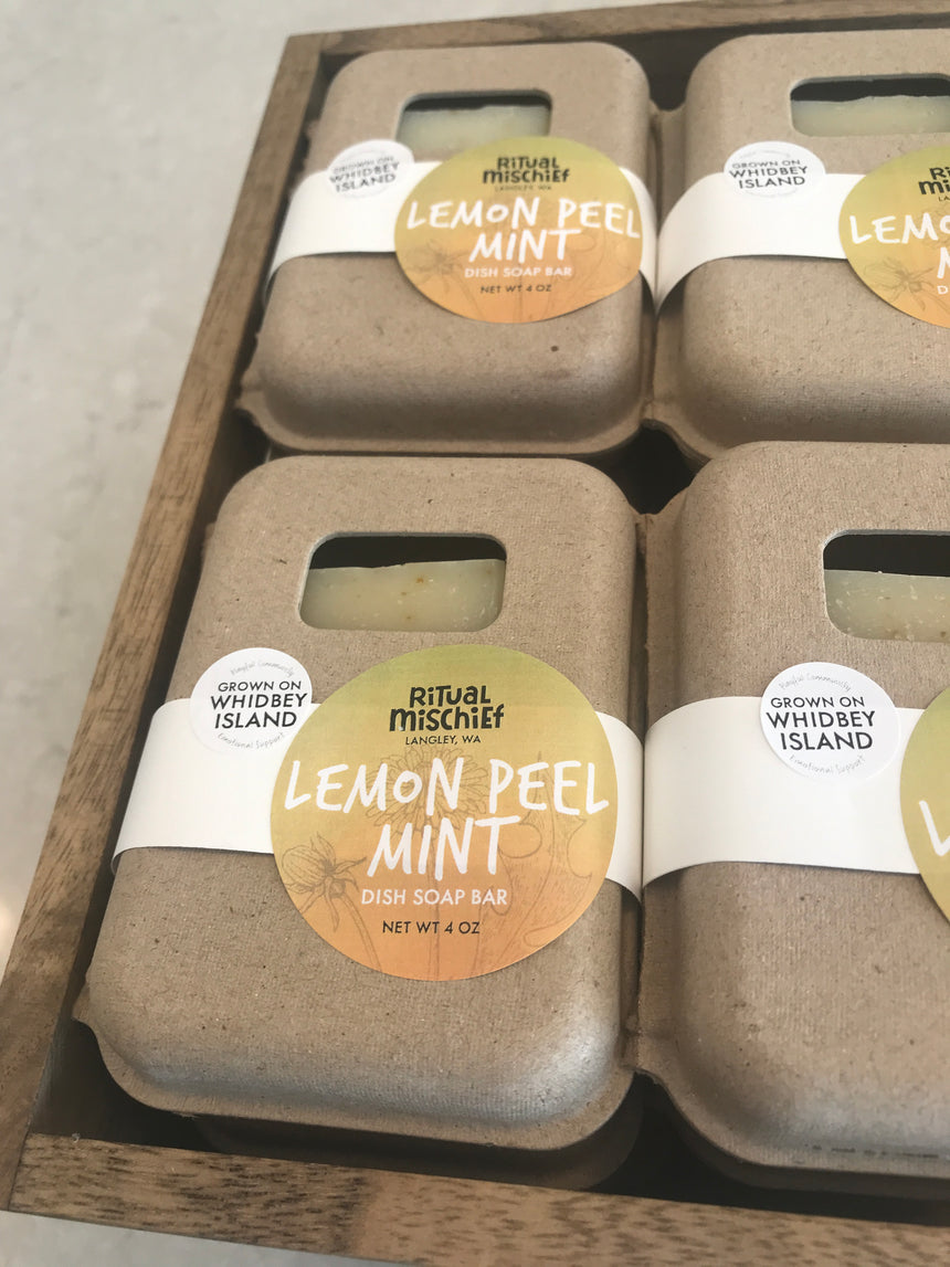 Lemon Peel Mint dish bar