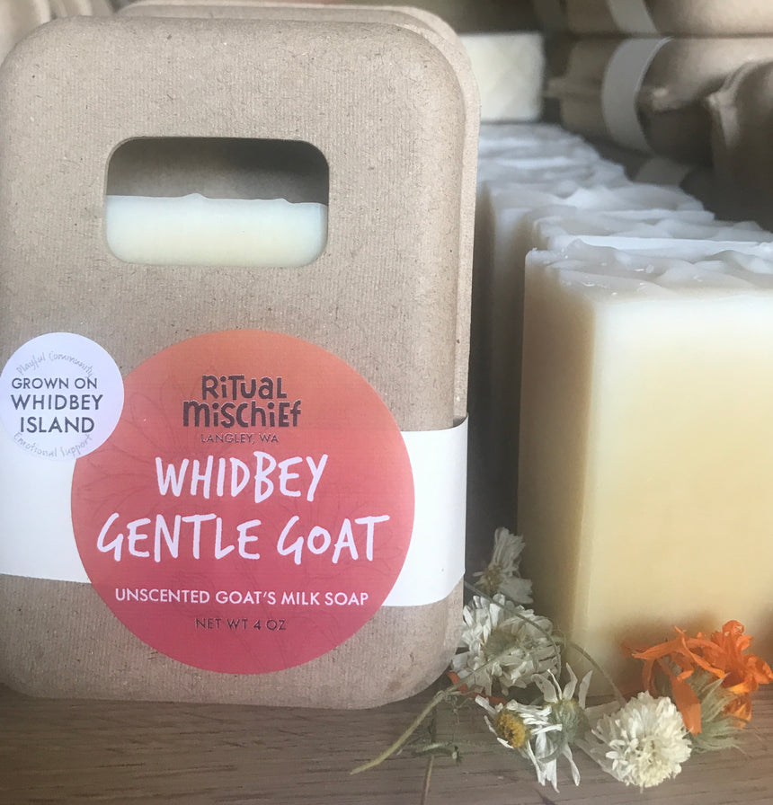 Whidbey Gentle Goat unscented goat's milk soap