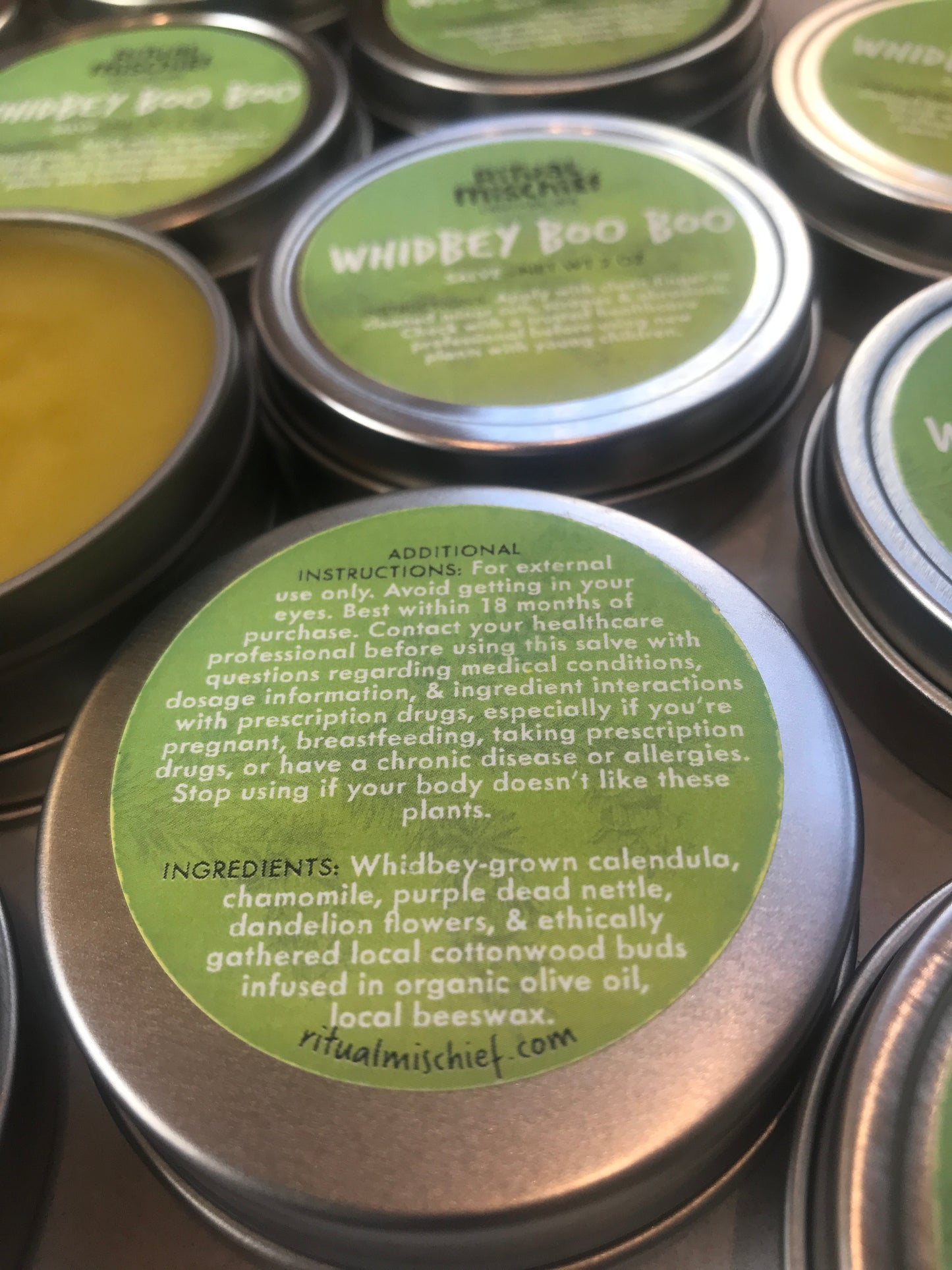 Whidbey Boo Boo salve