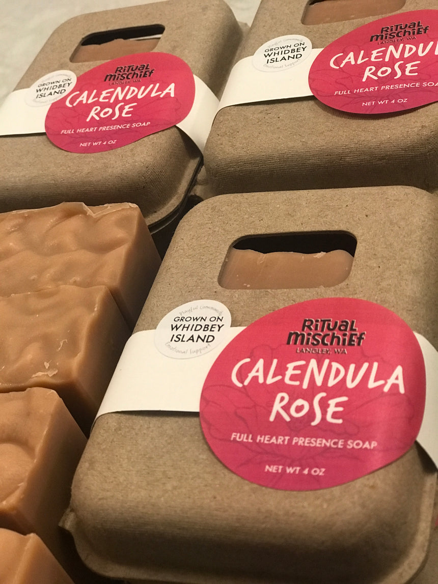 Calendula Rose soap
