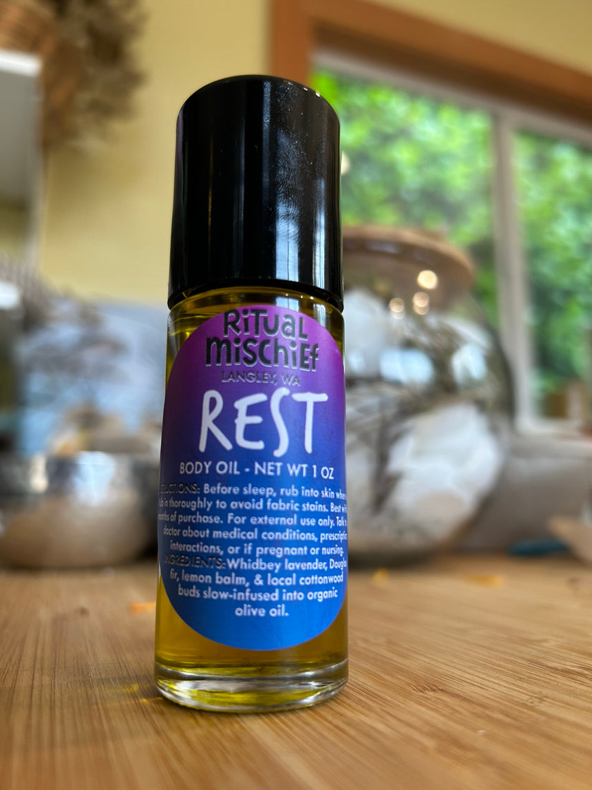 Rest body oil