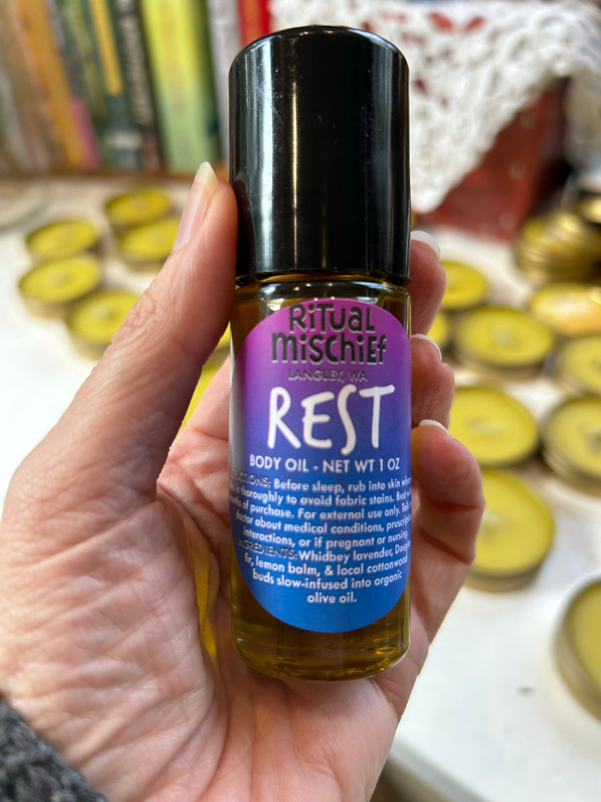 Rest body oil