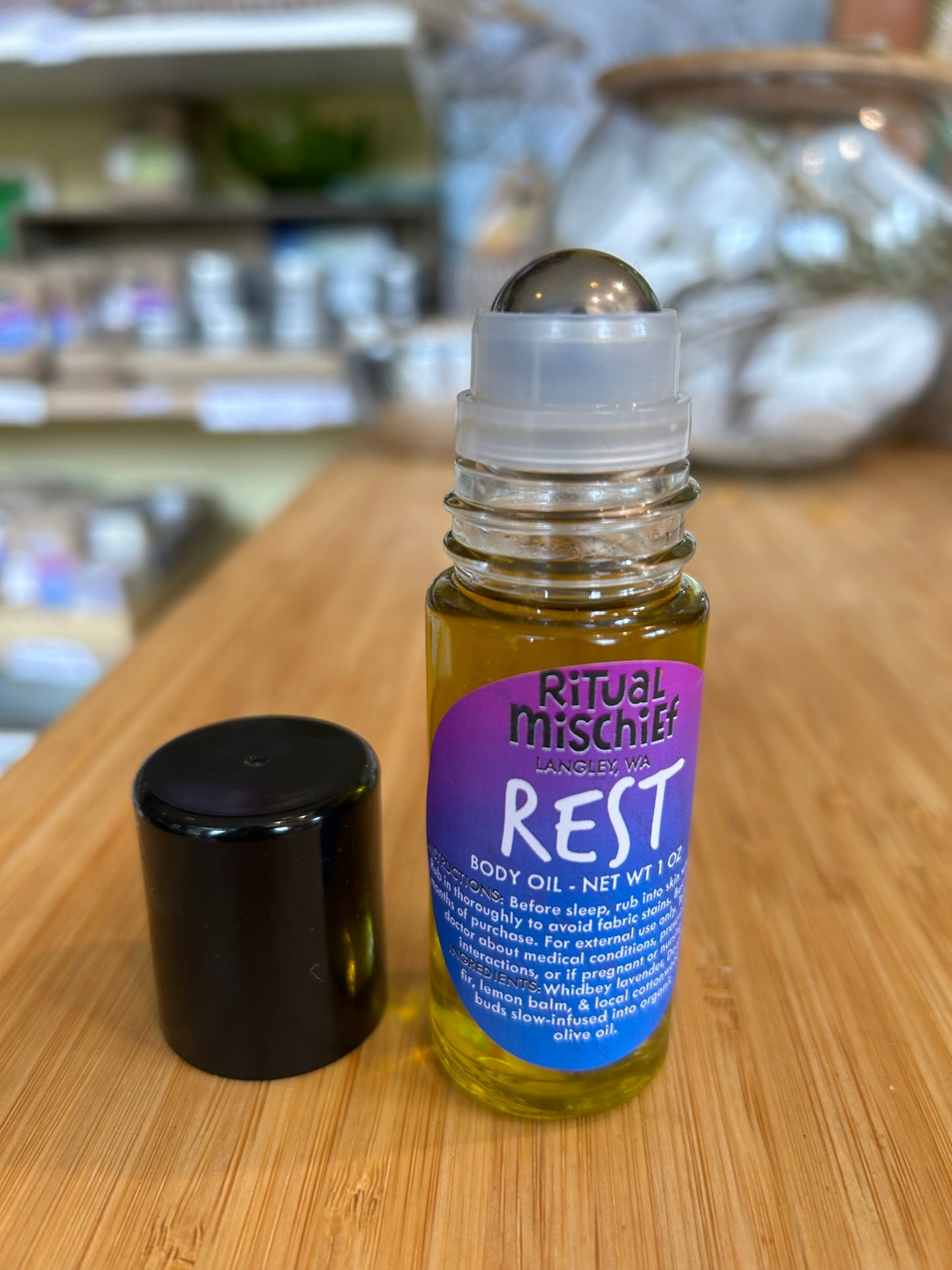 Rest body oil
