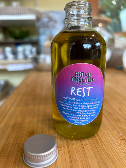 Rest body oil