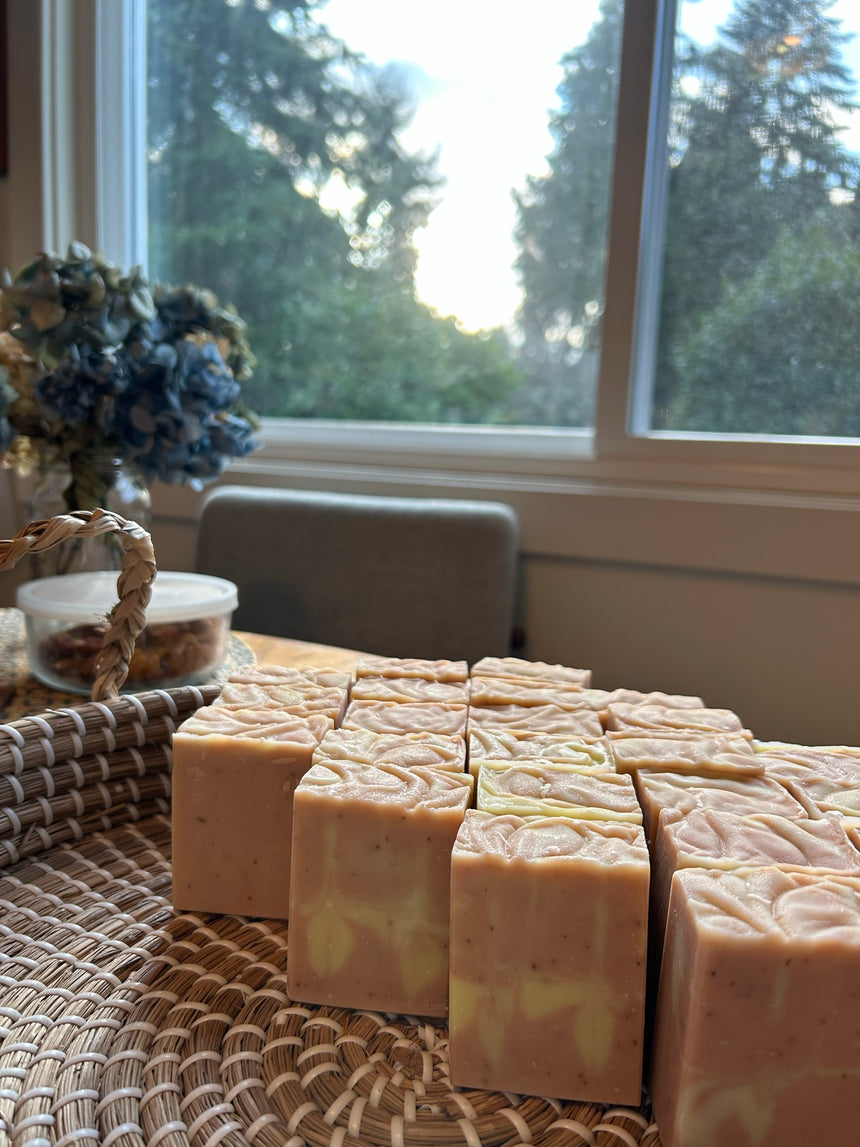 Calendula, Rose, Yarrow, & Rose Hip soap