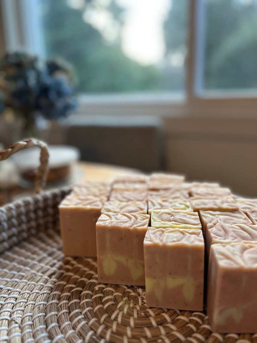 Calendula, Rose, Yarrow, & Rose Hip soap