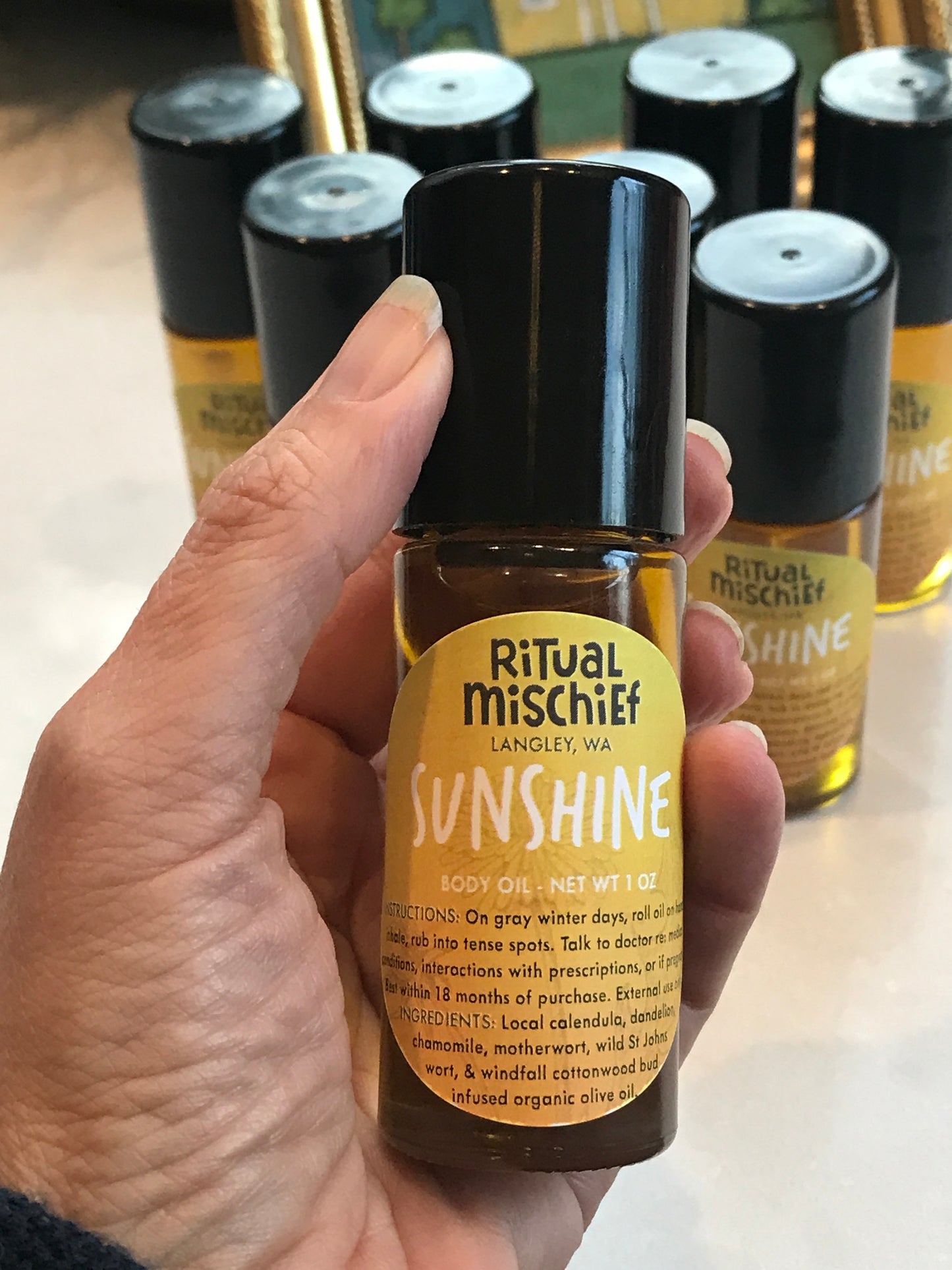 Sunshine body oil