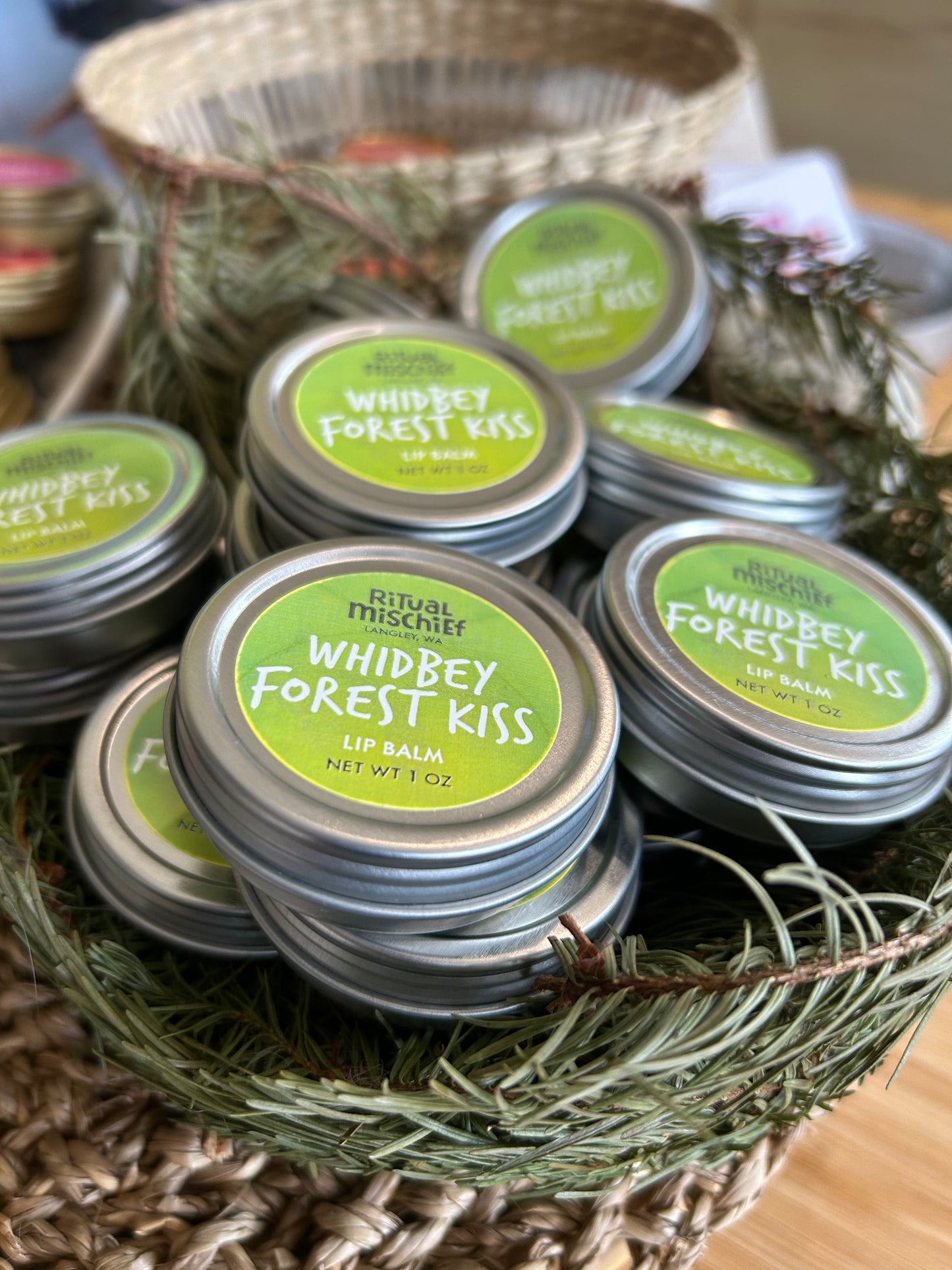 Whidbey Forest Kiss lip balm