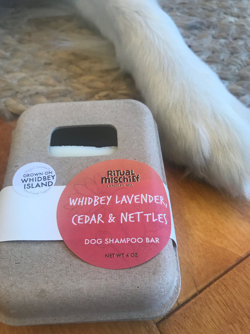 Whidbey Lavender, Nettles & Cedar Dog Shampoo Bar