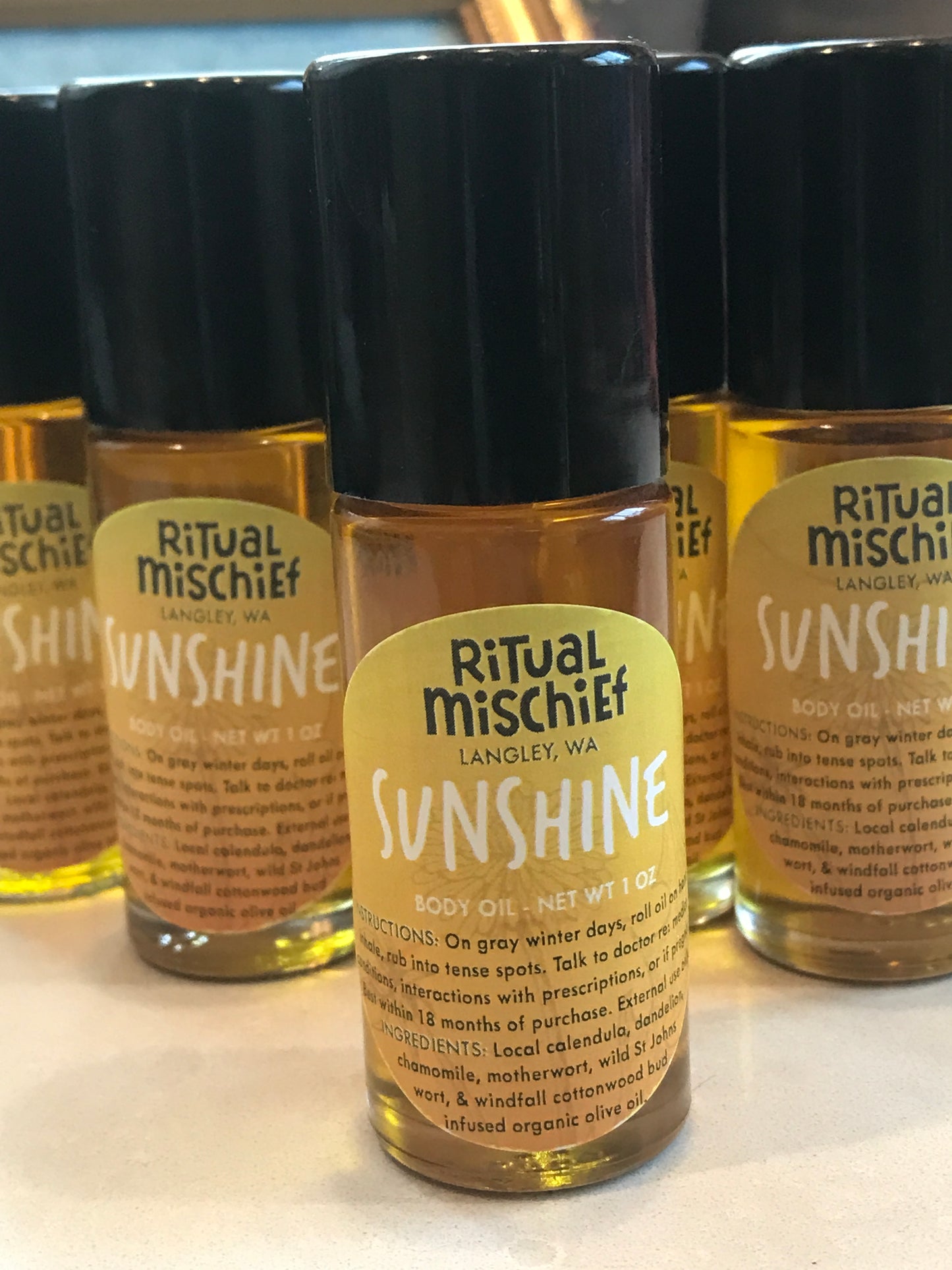 Sunshine body oil