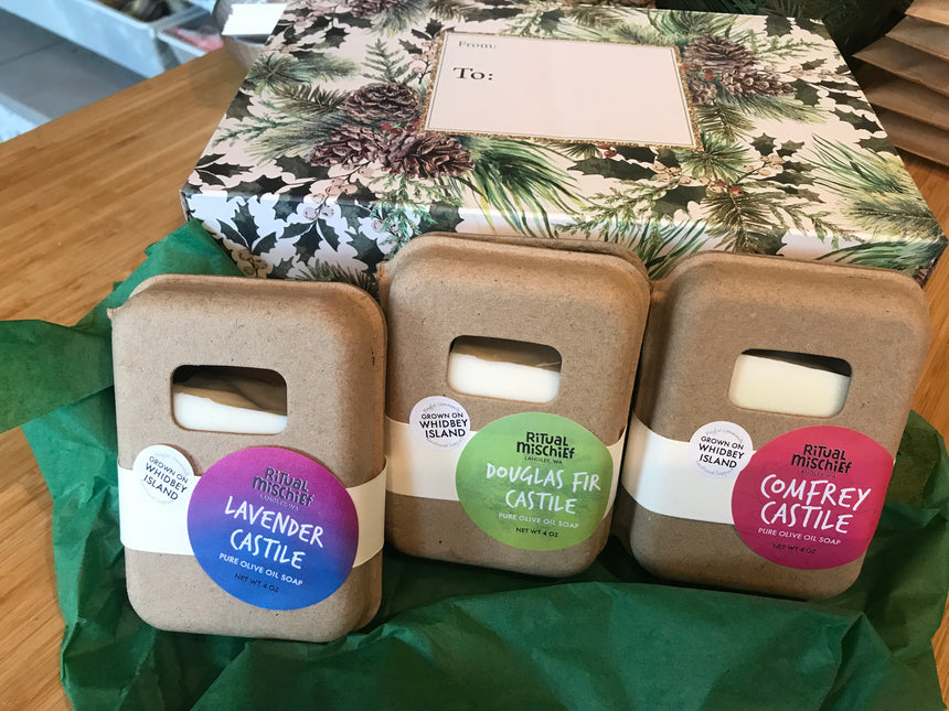 Castile Soaps gift set (supports 3 local families)