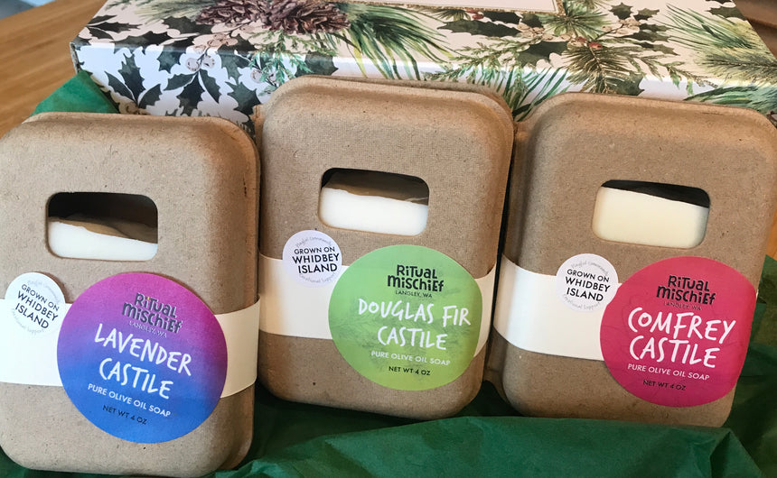 Castile Soaps gift set (supports 3 local families)