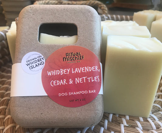 Whidbey Lavender, Nettles & Cedar Dog Shampoo Bar
