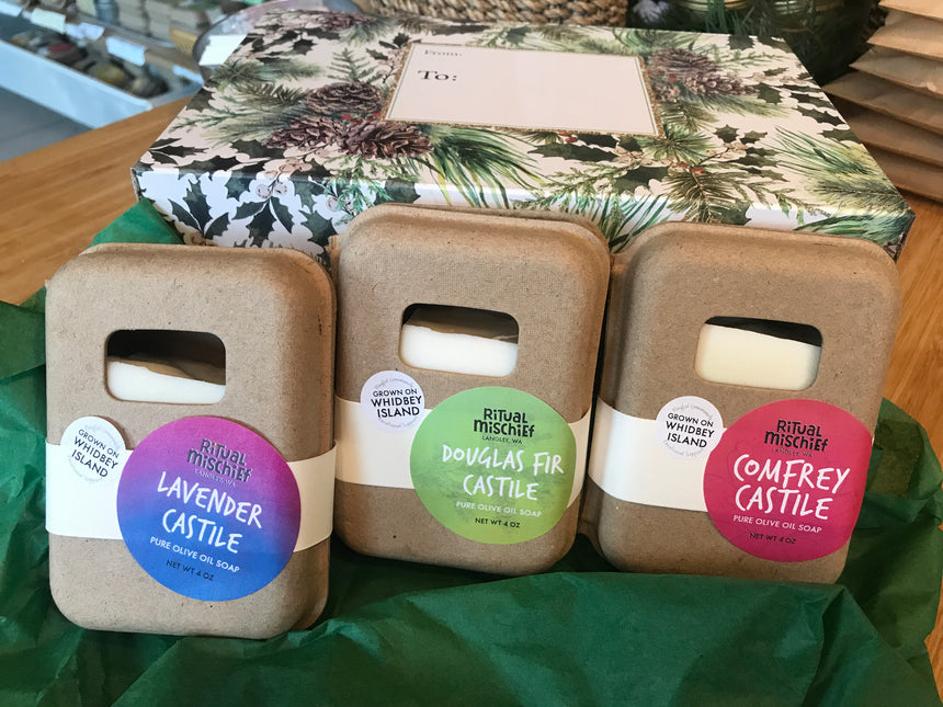 Castile Soaps gift set (supports 3 local families)